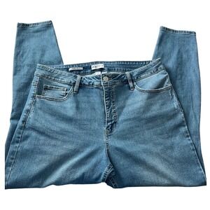 AVA & VIV Womens Size 18 High Rise Skinny Jeans Light Wash Distressed Pockets